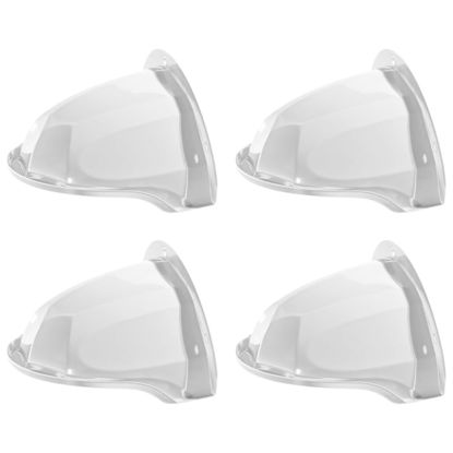 Picture of UKCOCO 4pcs Security Camera Rain Cover Dome Cover Security Camera Sun Cover Shield Protector Shade Weatherproof CCTV Outdoor Camera Weather Protection Shelter Sunshade