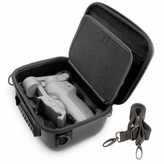 Picture of CASEMATIX Travel Case Compatible with DJI OM5 , DJI OM4 Osmo Mobile Handheld Gimbal Stabilizer and OM 5 Mobile Accessories - Hard Shell , Adjustable Shoulder Strap , Drop Protection