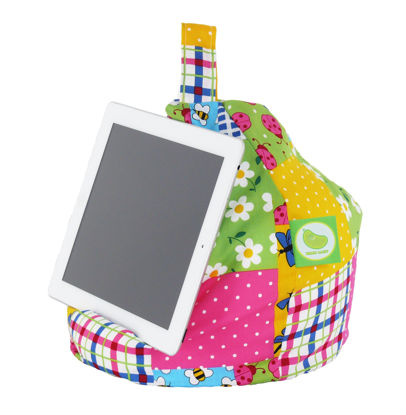 Picture of Bean Lazy Ipad, Ereader & Book Mini Bean Bag Fits All Tablets and Ereaders - Patchwork