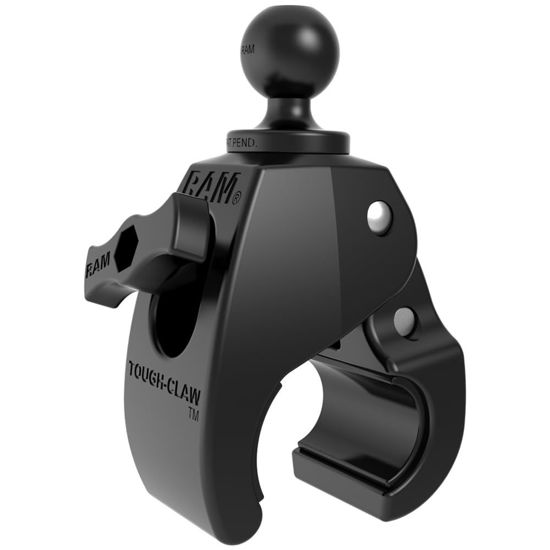 Picture of RAM Mounts RAP-B-404U Tough-Claw Medium Clamp Base with B Size 1" Ball for Rails 1" to 1.6" in Diameter