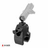 Picture of RAM Mounts RAP-B-404U Tough-Claw Medium Clamp Base with B Size 1" Ball for Rails 1" to 1.6" in Diameter