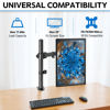 Picture of MOUNTUP Single Monitor Desk Mount, Fully Adjustable Single Monitor Arm Stand, Computer Screen Mount for 1 Max 32 Inch,17.6 lbs Display, Monitor Stand with Clamp&Grommet Base, VESA 75x75mm 100x100mm