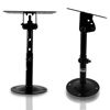 Picture of Pyle Speaker Wall Ceiling Mount Stand - Black Speaker Mounting Bracket w/ Adjustable Swivel Tilt, Retractable Telescopic Arm - Home Surround Sound System Bookshelf Satellite Speakers PSTNDC31 (Pair)