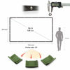 Picture of Projector Screen 120 inch 16:9 HD Portable Foldable Silver Black Backing Projection Screen Anti-Crease Movies Screen for Home Outdoor Indoor Theater