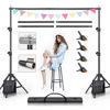 Picture of BEIYANG Backdrop Stand, 7.5 FT x 10 FT Adjustable Photography Background Support System Kit with Carrying Bag for Photo Video Studio