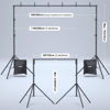 Picture of LINCO Backdrop Stand for Parties Kit 10x7 ft Adjustable Back Drop Photography Studio Photo Background Support System with Clamps, Sand Bag, Carrying Bag 4172