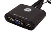 Picture of ATEN CS22U 2-Port USB KVM Switch Remote Port SELECTOR, 0.9M Cables