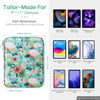 Picture of Dadanism 9-11 Inch Tablet Sleeve Bag Carrying Case for iPad 9/8/7th Gen 10.2, iPad Air 11" 2024, iPad Pro 11 M4 M2 2024, iPad Air 5/4 10.9, iPad 10th Gen 10.9, Galaxy Tab A9+/S9 FE/A8, Grass + Flower