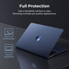 Picture of EooCoo [Ultra Thin Armor] Compatible with MacBook Air 15 inch Case 2024 2023 M3 M2 A3114 A2941, [100% Match Midnight][Anti-Fingerprint] Matte Protective Hard Shell&Keyboard Skin, Midnight Clear