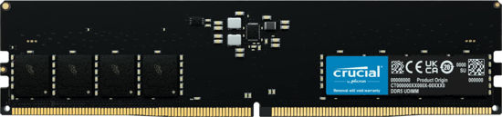 Picture of Crucial RAM 16GB DDR5 5600MHz (or 5200MHz or 4800MHz) Desktop Memory CT16G56C46U5