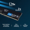 Picture of Crucial RAM 16GB DDR5 5600MHz (or 5200MHz or 4800MHz) Desktop Memory CT16G56C46U5