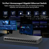 Picture of MokerLink 16 Port Gigabit Ethernet Switch, Fanless Metal Unmanaged Plug and Play Network Switch