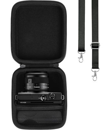 Picture of co2CREA Hard Case Replacement for Canon EOS M200 Compact Mirrorless Digital Vlogging Camera EF-M 15-45mm lens