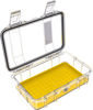 Picture of Pelican M50 Micro Case - Waterproof Case (Dry Box, Field Box) for iPhone, GoPro, Camera, Camping, Fishing, Hiking, Kayak, Beach and more (Yellow/Clear)