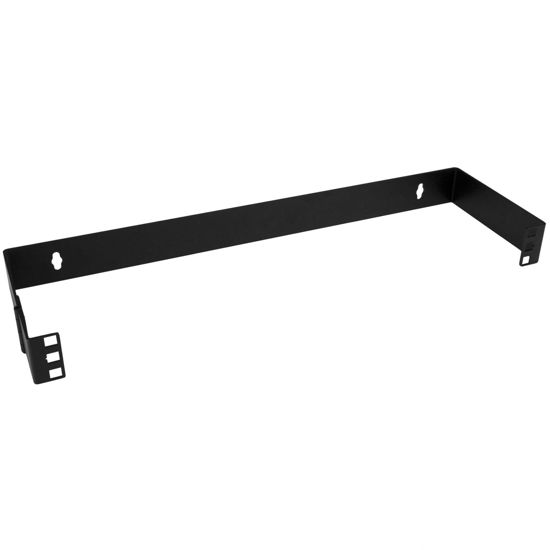 Picture of StarTech.com 1U Hinged Wall Mount Patch Panel Bracket - 4 inch Deep - 19" Patch Panel Swing Rack for Shallow Network Equipment- 17lbs (WALLMOUNTH1)