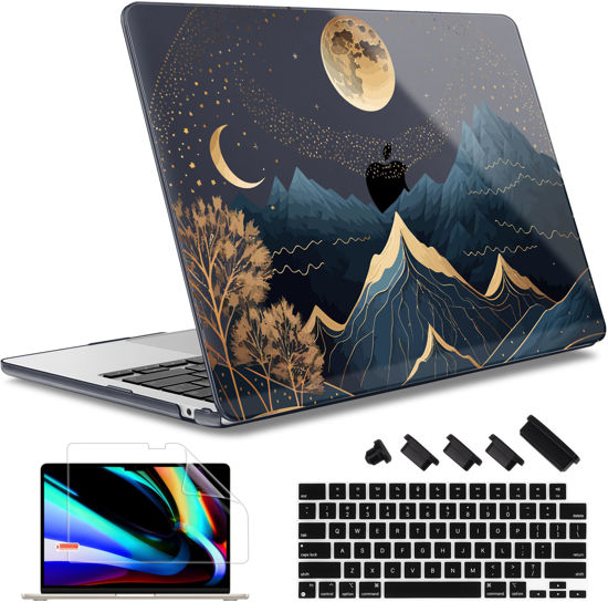 Picture of May Chen Compatible with MacBook Air 13.6 Inch Case 2024 2023 2022 Release Model A3113 M3 A2681 M2 Chip, Plastic Hard Shell Case for MacBook Air 13.6" with Liquid Retina display, Traditional