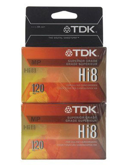 Picture of 4 each: Tdk Camcorder Tape 8mm (P6-120HPL2TGA)