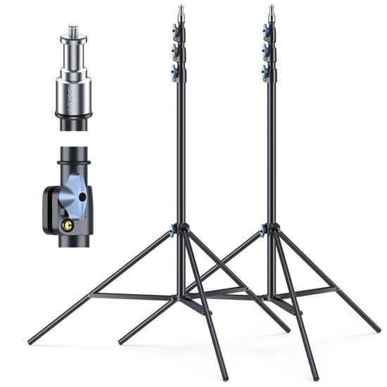 Picture of LINCO Lincostore Zenith 9 feet/288 cm Photo Studio Light Stands Set of Two for HTC Vive VR, Video, Portrait, and Product Photography