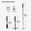 Picture of Koolehaoda Extendable Camera Monopod Aluminum Alloy with Tripod Support Base, 5-Section 20-66inch Adjustable for SLR Cameras Camcorder Video,Payload up to 15.5lbs