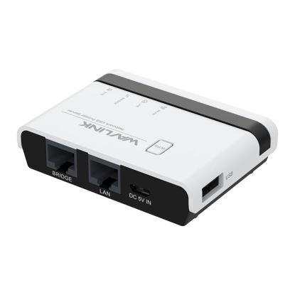 Picture of WAVLINK USB Wireless Print Server, Print Server with 10/100Mbps LAN/Bridge, 480Mbps USB2.0, Support Wired/Wireless/Standalone Modes, Compatible with Windows/Mac and All RAW-Supported Printers