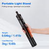 Picture of Portable Travel Light Stand 86.6in / 2.2m Sturdy Aluminum Alloy Light Weight Tripod Light Stand with Carry Bag for Photography Studio Outdoor Shooting Speedlight Flash Reflector Ring Light