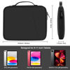 Picture of 9-11 Inch iPad Carrying Case, Padded Tablet Sleeve Bag for iPad Pro 11-in (M4), iPad 10.9 (10th Gen), iPad Air 11-in (M2), Galaxy Tab S9/S8 (PU-Black11)