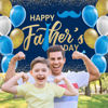 Picture of Fathers Day Decorations Backdrop, Happy Father's Day Banner Father's Day Balloons Backgrounds for Father's Day Party Decor 71 Inch x 43 Inch