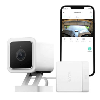 Picture of Wyze Smart Garage Door Opener w/built-in HD Video, Remotely Control Garage Door, 1080p HD Video w/Color Night Vision, Two-Way Audio