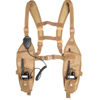 Picture of Radio Shoulder Harness Holster Chest Holder Universal Vest Rig for Police Firefighter Two Way Radio Search Rescue Essentials (Khaki)