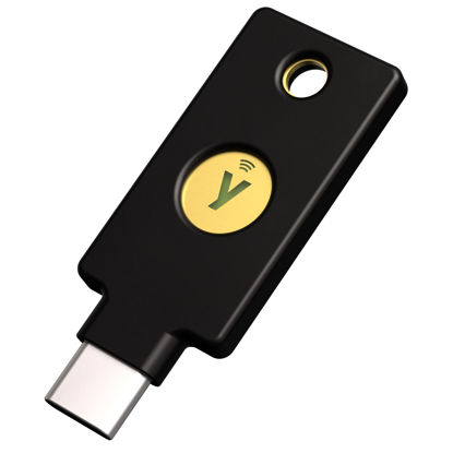 Picture of Yubico - YubiKey 5C NFC - Two-Factor authentication (2FA) Security Key, Connect via USB-C or NFC, FIDO Certified - Protect Your Online Accounts