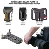 Picture of SPIDER HOLSTER - SpiderPro Lens Collar Plate V2 for Any Spider Camera Holster System Featuring Left and Right Side Spider Anti-Twist Camera Pins - Attaches Securely to Lens Collar Mount