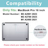 Picture of ProCase for MacBook Pro 16 Inch 2023 2022 2021 (M3 A2991 /M2 A2780 /M1 A2485), Translucent Hard Shell Cases Shockproof Cover for MacBook Pro 16" -Black