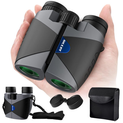 Picture of 15x30 Compact Binoculars for Adults and Kids - Occer Large View High Powered Binoculars for Bird Watching - Lightweight Easy Focus Binoculars with Low Light Vision for Outdoor Hunting Travel - Black