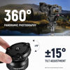 Picture of NEEWER Tripod Leveling Base (⌀60mm) Camera Leveler, Aluminum Adjusting Tripod Head Plate with -15°/+15° Tilt, Bubble Level, 1/4" 3/8" Screw Compatible with Canon Nikon Sony DSLR & Camcorder, GM15