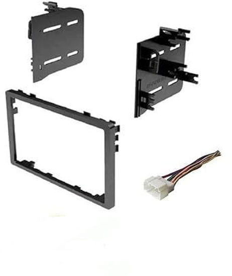 Picture of Double DIN Car Stereo Install Kit and Wire Harness Made for Honda: 1998-2002 Accord, 1999-2000 Civic, 1996-2006 CR-V, 2003-2004 Element; 05-11 Element (LX Trim only), 99-04 Odyssey, 99-01 Prelude