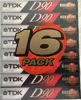 Picture of TDK D90 High Output 16-Pack audio cassette tapes