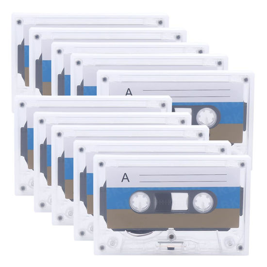 Picture of Blank Cassette Tapes 60 Minute Recordable Clear Audio Cassette Tape for Speech Music Recording,Tapes Audio Tapes with Individual Clear Plastic Case