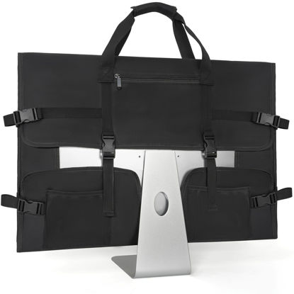 Picture of WELIDAY Monitor Carrying Case for 27"-32" LCD Screens and Monitors, Protective Storage Case Monitor Dust Cover Compatible with iMac 27" Desktop Computer and Accessories