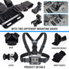 Picture of Accessories Kit for Insta360 One X3 X2 X RS R GO 2, Head Strap Mount + Chest Mount Harness + Backpack Clip Holder + 360°Rotating Wrist Strap Compatible for GoPro Hero 12 11 10 9 8 7