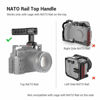 Picture of SmallRig NATO Top Handle Quick Release Handgrip, Built-in Cold Shoe Mount, 1/4''-20 and 3/8''-16 Thread Holes, Locating Holes for ARRI Standard, Back/Forward Adjustable - 1955