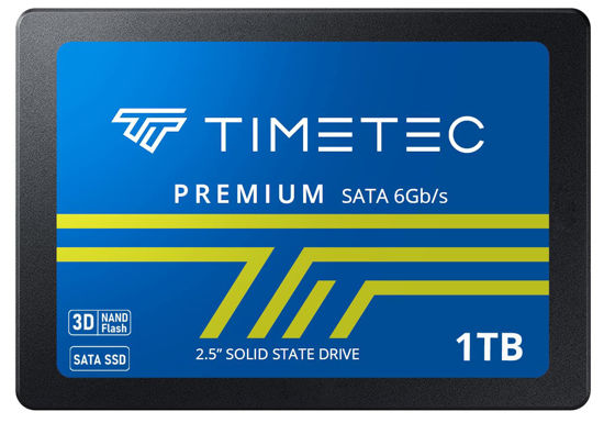 Picture of Timetec 1TB SSD 3D NAND SATA III 6Gb/s 2.5 Inch 7mm (0.28") Read Speed Up to 550 MB/s SLC Cache Performance Boost Internal Solid State Drive for PC Computer Desktop and Laptop (1TB)