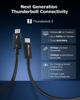 Picture of Cable Matters [Intel Certified] 80Gbps Thunderbolt 5 Cable with up to 120Gbps Bandwidth Boost and 240W Charging in Black - 1m / 3.3ft, Compatible with Thunderbolt 4, USB4, Thunderbolt 3 and USB-C