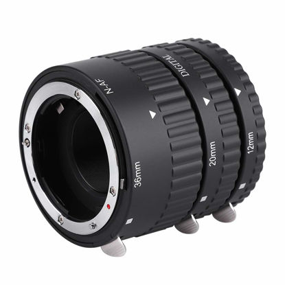 Picture of 12mm+20mm+36mm Auto Focusing Macro Extension Lens Tube for Nikon F Mount DSLR Cameras, Suitable for Nikon D7000 D5300 (N-AF-B)