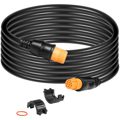 Picture of Replace for Garmin 010-11617-32 Transducer Extension Cable 12-Pin 10ft. - Fit for Garmin CV51M-TH, CV51M-THP, CV51M-TM, Striker 7sv, Striker Plus 7sv, 9sv - for Airmar 12-Pin Transducers with XID