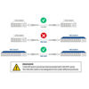 Picture of 10Gtek 1.25G SFP DAC Twinax Cable - Gigabit Passive Direct Attach Copper Twinax SFP Cable for Cisco SFP-1GBASE-CU0.5M, Ubiquiti UniFi, Fortinet, Netgear, TP-Link and More, 0.5-Meter(1.6ft), 2-Pack