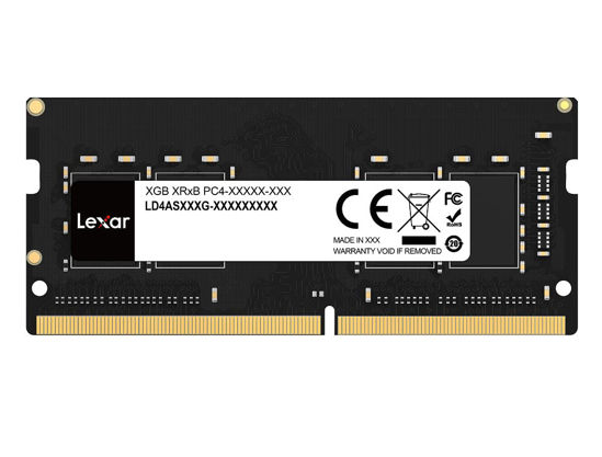 Picture of Lexar 32GB Single DDR4 SODIMM RAM 3200MT/s CL22 260-Pin Laptop Memory, Black (LD4AS032G-B3200GSST)