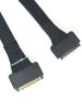 Picture of Micro SATA Cables|U.3 SFF-8639 Female to U.3 SFF-8639 Male Extension Cable 20 Inches