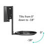 Picture of ynVISION.DESIGN Adjustable Wall Mount Compatible with Sonos ERA 100 Speaker - Black 2 Pack