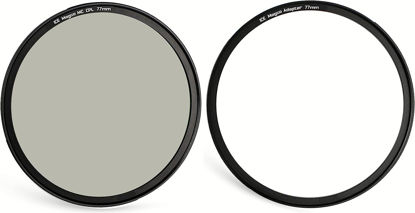 Picture of ICE Magco 77mm MC Slim Magnetic CPL Filter Circular Polarizer Optical Glass Incl Adapter