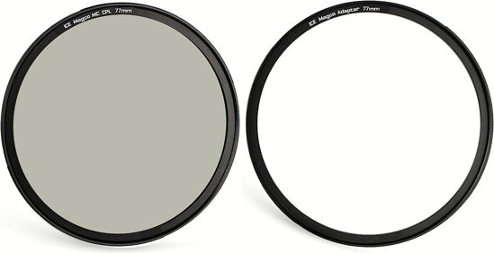 Picture of ICE Magco 77mm MC Slim Magnetic CPL Filter Circular Polarizer Optical Glass Incl Adapter